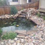 landscape & backyard fountain design by Advanced Landscaping & Sprinklers Inc.